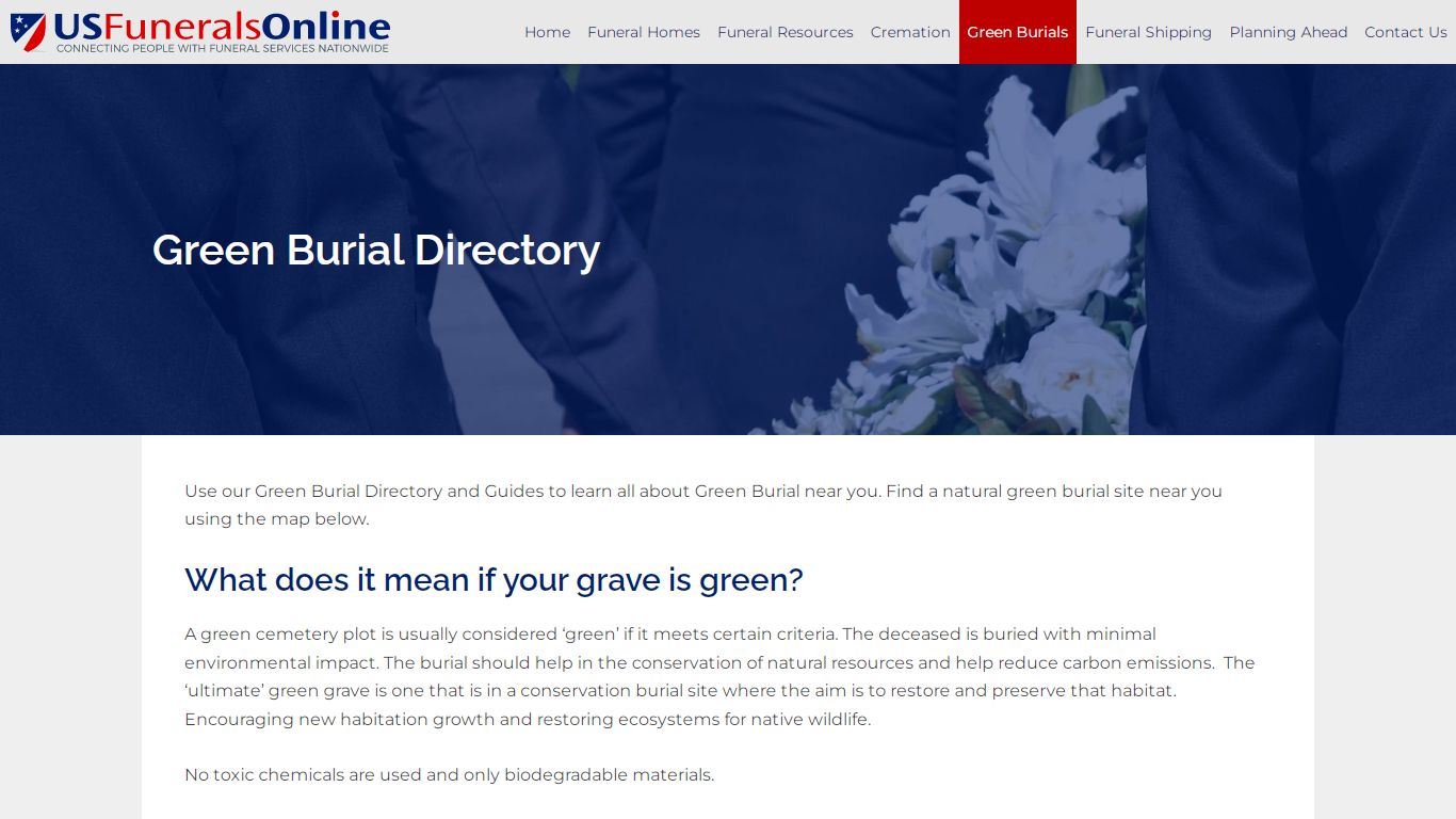 Green Burial Directory - US Funerals Online