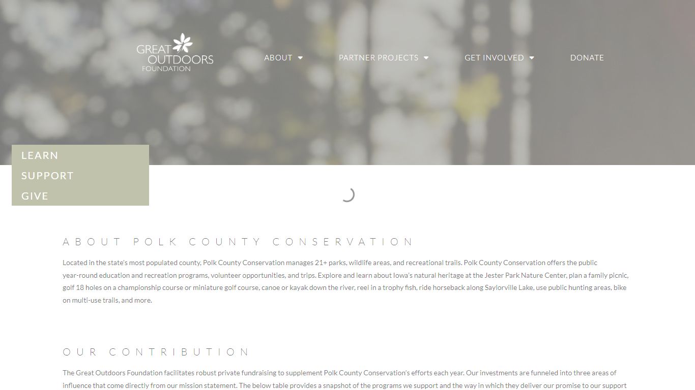 Polk County Conservation - Great Outdoors Foundation